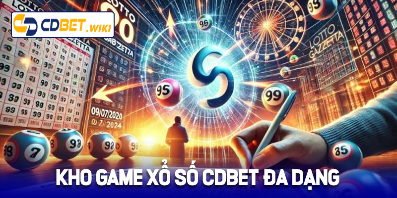 Kho game xổ số Cdbet đa dạng và hấp dẫn